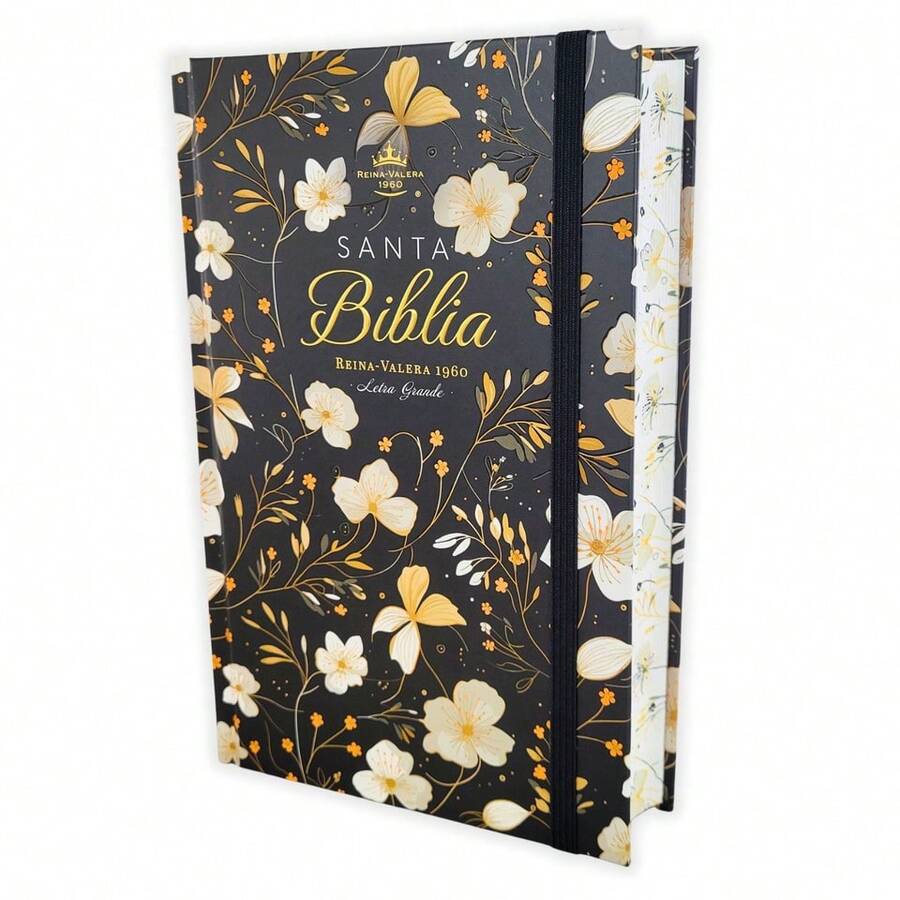 BERACA RVR60 Black Spring Bible Hardcover, Manual Size, 12.5 Point Font Size - Single Book - View 1