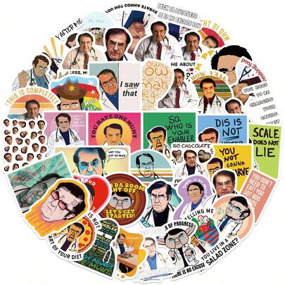 50pcs Dr. Now Graffiti Stickers For Guitar, Notebook, Luggage, DIY Cross-Border Wholesale