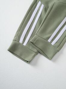 3pcs/Pack Celana Jogging Kasual Anak, Celana Panjang Tipis Selutut untuk Pemakaian Sehari-hari, Cocok untuk Anak Laki-laki Usia 3-12 Tahun, Musim Semi/Panas - MultiWarna - View 8