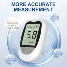 Clinical Home Digital Glucometer With 50 Test Strips And 50 Lancets - A - View 4