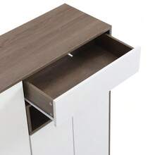 Panca porta scarpe e scarpiera, panca porta scarpe, scarpiera multifunzionale con seduta imbottita, soluzione versatile per riporre le scarpe con ripiani regolabili per l'ingresso, bianca, L 140/P 35/H 110 cm - Bianco - Visualizzare 11