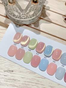 annies 10毫升超亮无底金色猫眼凝胶指甲油，新款沸水玻璃珠效果美甲凝胶 - 彩色 - 查看 7