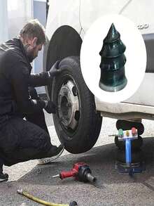 Universal Synthetic Rubber Tire Repair Kit, For Vehicles, Motorcycles, Trucks, Skateboards, Bicycles Without Inner Tubes, Quick Repair Tool With Spiral Rubber Patch Nails - A - View 4