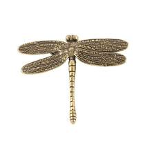 Retro Butterfly/Dragonfly Brass Handle Wardrobe Drawer Gold Cabinet Pulls Copper Handles For Furniture Cupboard Handles - Multicolor - View 12