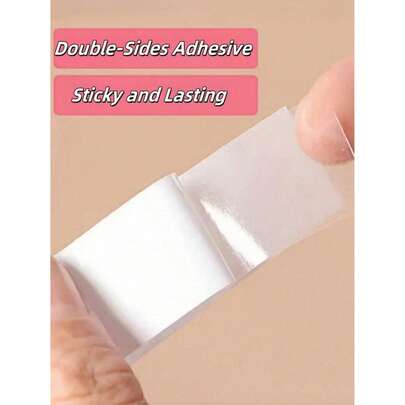 Double Sided Body Tape Self-Adhesive Bra Clothes Dress Shirt Secret Sticker Clear Lingerie Tape Anti-Naked Invisible Chest Patch For Women Body Skin