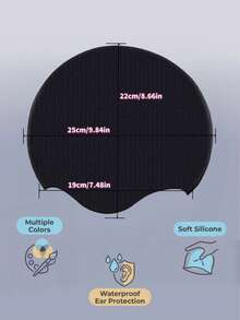 Mũ bơi silicon cỡ lớn, chống thấm nước và chống trơn trượt, phù hợp với tóc dày dài, tóc tết và tóc xoắn, kèm kẹp mũi và nút bịt tai. - Nhiều màu - Xem 4
