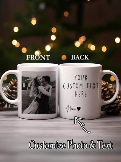 Taza de foto personalizada de 11 onzas, taza de café personalizada, botella de agua personalizada, taza de foto personalizada, foto personalizada, taza de foto de mamá, taza con foto y texto, taza de café con foto personalizada, taza de foto, taza con nombre personalizado, regalo perfecto para familiares y amigos, adecuado para cualquier ocasión especial, regalo del Día de San Valentín, regalo para ella, regalo para él, regalo para amigos, decoración del hogar, regalo personalizado, decoración navideña
