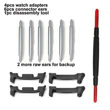 11pcs Watch Adapter Tool Sets Including 4pcs Watch Connectors Compatible With Samsung Galaxy Watch 8 8 Classic Watchband Stainless Steel Connector For Ultra/ Ultra 2025 Watch Accessory,With 6 Pcs Raw Ears And 1 Pc Disassembly And Assembly Tool - Multicolor - View 31