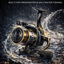 High-Performance Rotating Fishing Line Reel - Durable Handle, High Gear Ratio And Powerful Brake, Suitable For Freshwater And Saltwater Fishing, High-Speed Universal Smooth And Powerful - 500 - View 2