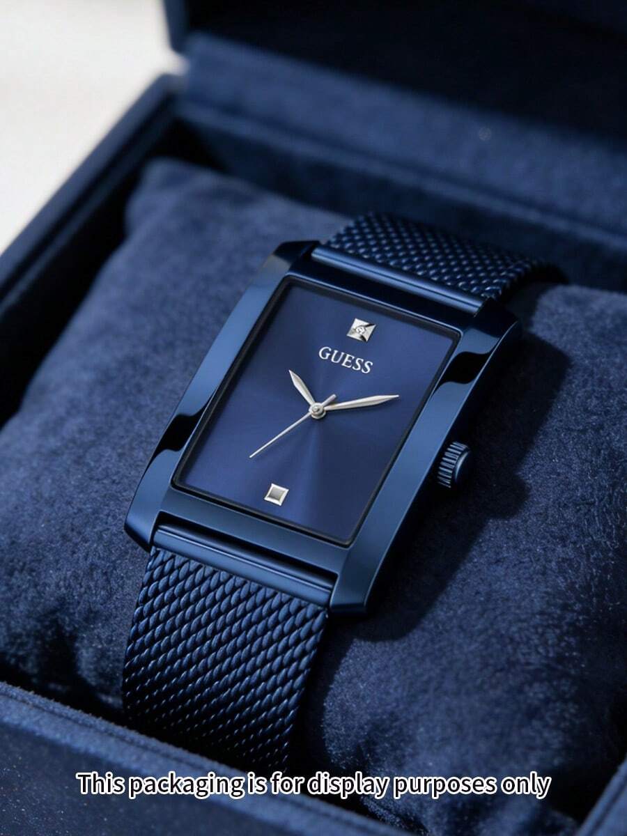 Guess Đồng hồ nam thời trang công sở, kiểu dáng casual, máy quartz, ba mặt số đa chức năng, model GW0898G2 - Màu xanh lam - Xem 1