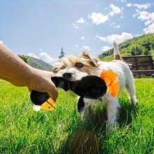 1pc Chirping Bird Plush Dog Toy With Squeaker - Soft Chew-Resistant Design For Teeth Grinding & Interactive Play, Small Dog Exercise Companion With Cuddly Texture - 黃色 - 查看 3