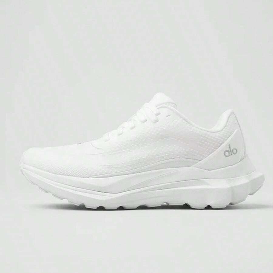 Alo Yoga Alo Runner - Authentic Premium Performance Sneakers | Viral 2026 Unisex Breathable Mesh Running Shoes | Dual-Density Cushioning Luxury Trainers | Iconic Minimalist Aesthetic Fitness Footwear | High-End Athleisure Streetwear - trắng - Xem 1