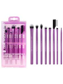 Bộ cọ trang điểm mắt Real Techniques Everyday Eye Essentials 8 món, dùng để kẻ mắt, đánh phấn mắt, kẻ lông mày và chuốt mi, tiện lợi khi đi du lịch, bộ quà tặng. - Màu tím - Xem 1