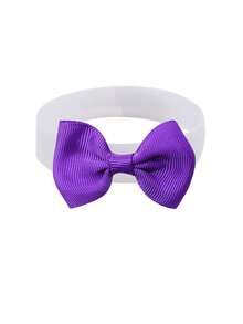 1pc Elegant Solid Color Candy Series Poultry Bow Tie Collar, Reusable Rooster Crowing Suppressor Decor, Adjustable Size Fits All - Portable - View 12