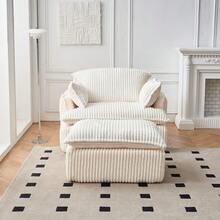 Sofas & Couches - Beige + Flannelette + 1 Seat + Foam - View 10