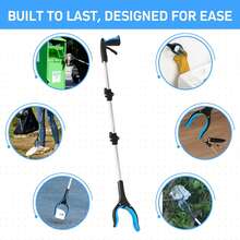 32 Inch Foldable Grabber Reacher Tool Lightweight Aluminum Pickup Stick With 360 Rotating Jaw Heavy Duty For Outdoor Home Seniors - 1 Pack 32 Inches - View 3
