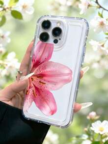 Ốp lưng điện thoại trong suốt hình hoa ly hồng, in hình hoa ly hồng lớn sống động như thật, tương thích với iPhone 13/11/17/17pro/16/14/15/15pro/15 Plus/15 Promax/7plus/8plus/X/Xs Max/Xr/11pro/12pro/13pro/14pro/12mini/13mini/11promax/12promax/13promax/14promax/14plus/17pro Max/17Air/6/6s Plus/7/8/16Pro/16plus/16promax/Se2/17promax & Tương thích với Samsung Galaxy/A54/A14/A12/A13/A15/A32/A33/A24/A52S/S20/S21/S22/S23/S24/S23Plus/S24ultra/S25/A15/A33/A23 Ốp bảo vệ chống sốc trong suốt - Nhiều màu - Xem 1