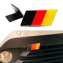 Front Tailgate 3D Germany Flag Grille Emblem Badge Car Front Grill Badge Sign Emblem Auto Bumper Fenders Decoration Sticker Decals Car Body Exterior Decor Accessories Germany Flag Red Black - Germany Flag - 查看 7