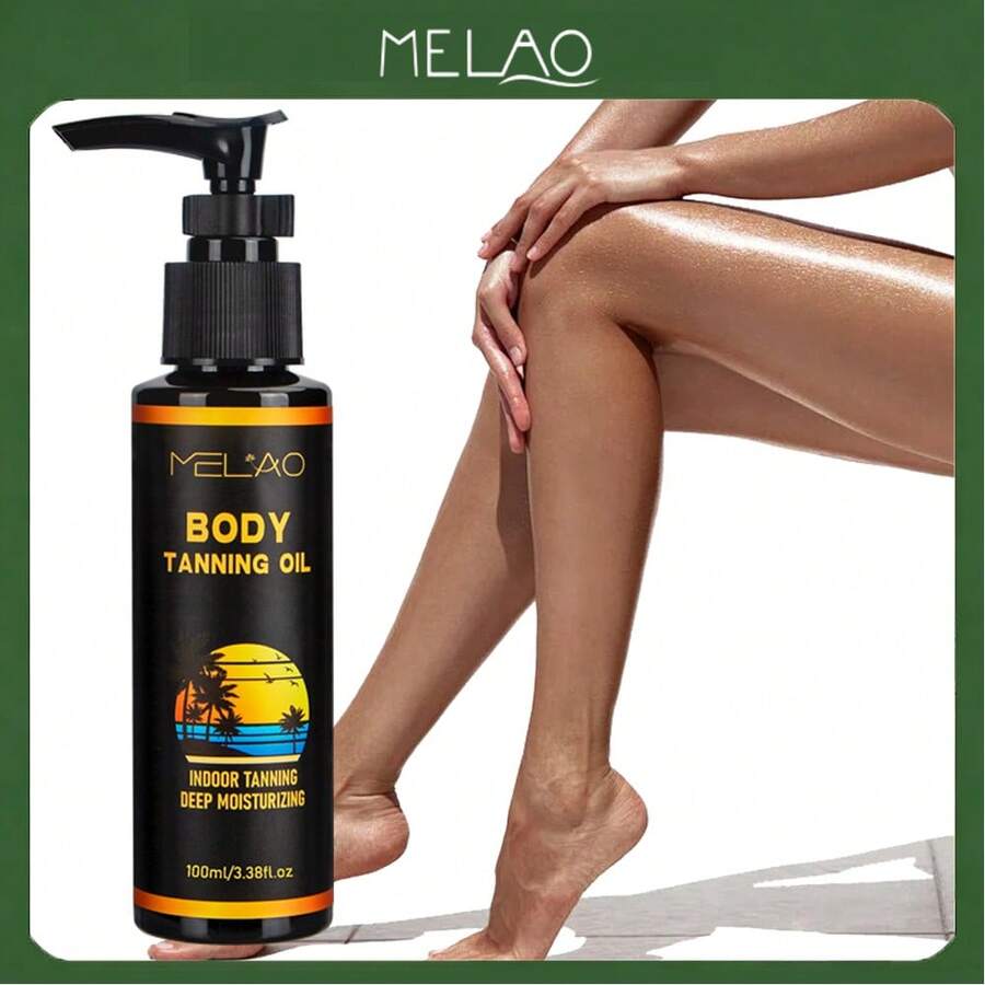 MELAO Body Bronzing Oil, Easy To Apply, Natural Glow, Quickly Achieve Bronzed Skin Tone, Suitable For Fair To Medium Skin Tones, Effortless Sunless Tanning, Suitable For All Skin Types, Create Perfect Summer Skin. - Brown - View 1