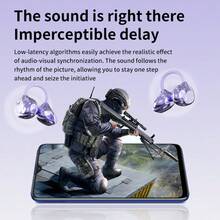 Monster Q13 耳机，低音强劲，高品质耳挂式耳机，游戏耳机，蓝牙 6.0，带麦克风 - 查看 8