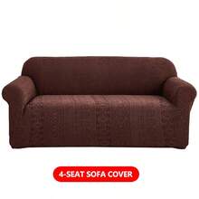 Vỏ bọc ghế sofa có thể tháo rời, phủ toàn bộ bề mặt, đáy co giãn, bảo vệ ghế sofa, có thể giặt máy, phù hợp với ghế sofa 1-4 chỗ, vỏ bọc đồ nội thất cho thú cưng, vải jacquard polyester. - cà phê - Xem 10