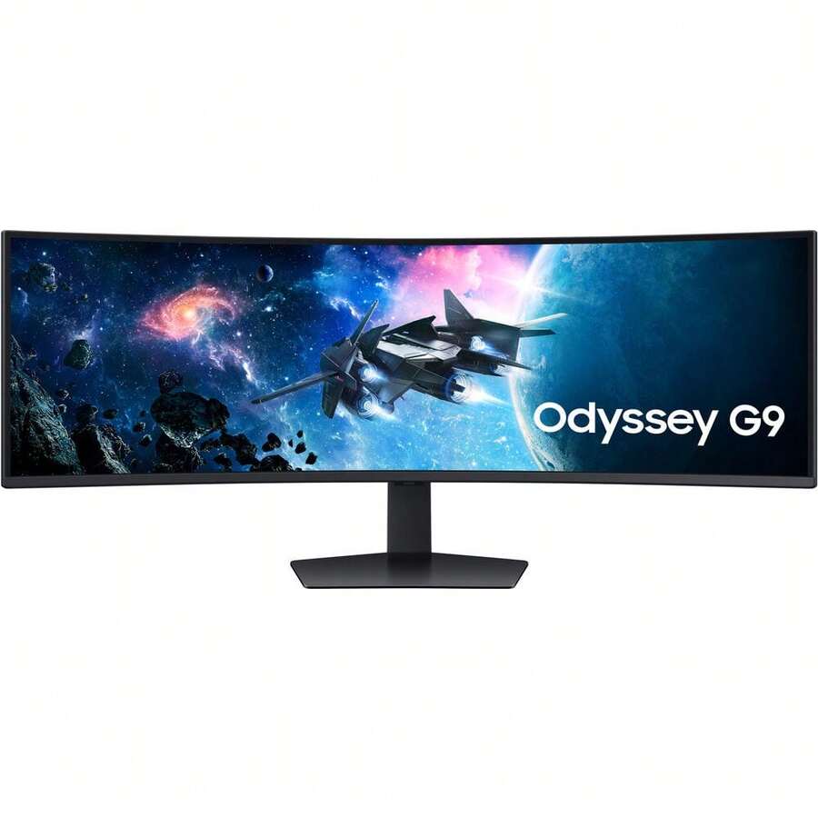 Samsung 49 Odyssey G9 G95C DQHD 240Hz 1ms(GtG) DisplayHDR 1000 Curved Gaming Monitor - 黑色 - 查看 1