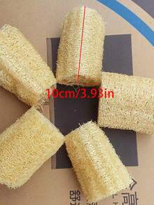 1/3/5pcs Sponge Set - Exfoliating Body & Kitchen Cleaning Pads, Fragrance-Free Minimalist Design, Multipurpose Bath Sponge & Brush, Suitable For Spa Bathroom Kitchen Dining Room, Sensitive Light Beige, Essential Spa Body Scrub & Dish Brush Accessories - View 2