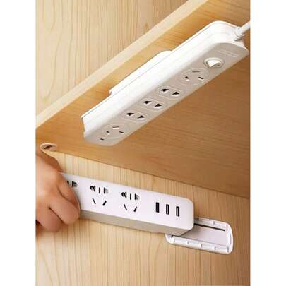 10/5/2/1pc Wall Mount Power Outlet Holder Hooks - Hanging Outlet Storage Organizer Rack - Space Saving Storage Rack - Suitable For Kitchen, Bedroom, Bathroom, Office, Desk, Entryway, Home - Ideal For Home Organization