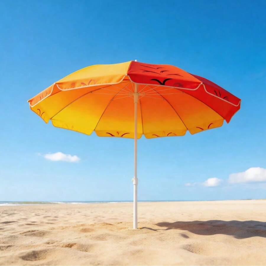 Parasol de plage de couleur aléatoire, tailles de 80 à 120 cm, parasol léger et amovible avec rangement dans le tronc, parasol de plage, parasol de vacances à la plage, parasol de marché extérieur, parasol de loisirs pour patio, parasol de pêche, parasol de pique-nique, transport par le tronc, parasol d'ombrage extérieur, parasol de protection solaire pour le bord de mer - aléatoire - Voir 1