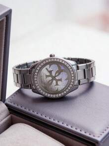 Đồng hồ nữ Guess, máy quartz, vỏ và dây đeo bằng thép không gỉ, chống nước, phù hợp cho các dịp và sự kiện hàng ngày W1201L1 - Bạc - Xem 2