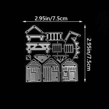 Molde de Corte de Metal, Decoração de Casa de Praia, Scrapbooking, Confecção de Cartões, Relevo, Cartões de Saudação, Ação de Graças, Feriados - MC686 - Visão 4