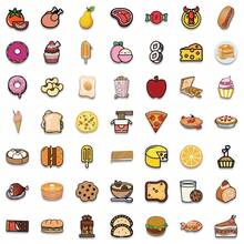 100PCS Mini Cute Cartoon Food Stickers For Diary Laptop Luggage Skateboard Decals - 100PCS - View 3