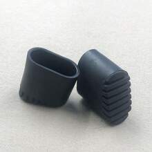2pcs-4pcs Oval-Shaped Ladder Leg Covers, Black, Suitable For 20*40mm Oval Tubes, Non-Slip Wear-Resistant Protective Sleeves - C - View 6