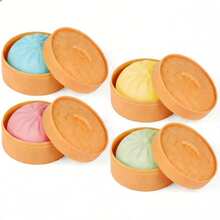 逼真蒸包造型慢回弹捏捏乐减压玩具，网红恶搞礼物 - 彩色 - 查看 7