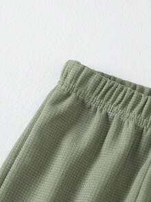 3pcs/Pack Celana Jogging Kasual Anak, Celana Panjang Tipis Selutut untuk Pemakaian Sehari-hari, Cocok untuk Anak Laki-laki Usia 3-12 Tahun, Musim Semi/Panas - MultiWarna - View 5