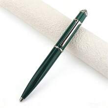 Bút bi cao cấp màu bạc/xanh lá/xanh dương/đen, bút viết có thể thu gọn bằng kim loại, bút ký doanh nhân, thích hợp làm quà tặng và văn phòng. - 2015 - Xem 6