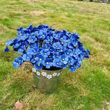 1p/6p Handmade Ceramic Flower, "Blue Love" Series, Washable, Easy To Clean, Reusable, Never Fading, Is The Perfect Gift Choice For Valentine's Day, Christmas, And Mother's Day, Used For Holiday Decoration, Interior Decoration, And Home Decoration - Blue - View 10