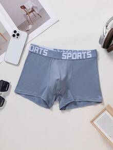 2 piezas de calzoncillos tipo bóxer para hombre talla grande, transpirables, cómodos, color aleatorio - Multicolor - Ver 6
