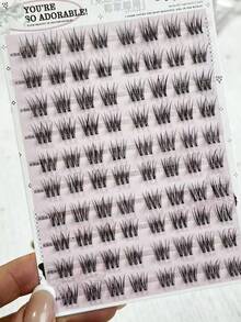 80片法式蓬松假睫毛，无需胶水，用途广泛，精致自然，女士适用 - C - 查看 6