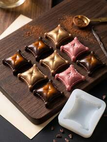 1pc Pillow Mold, Cake Decorating Mold For Chocolate, Cupcake Topping, Pudding - Multicolor - View 4