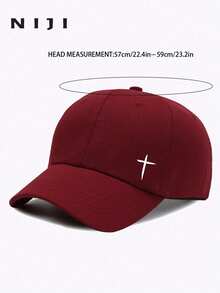 1pc Men's Cross Print Baseball Cap, Men's Geometric Pattern Trucker Hat, Suitable For Daily Life And Outdoor Leisure Sports - Nhiều màu - Xem 4