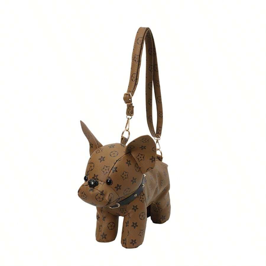One Piece, Fashionable And Versatile, Hand-Held Shoulder Cross-Body Bag, Pu Material Puppy Special-Shaped Bag, Suitable For Women To Go Out - Nâu 1 - Xem 1