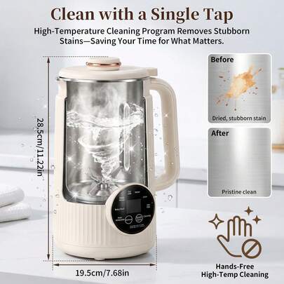 3-4 Person Capacity Multifunctional Soy Milk Maker, Fully Automatic Home Use, No Boiling Or Filtering Required