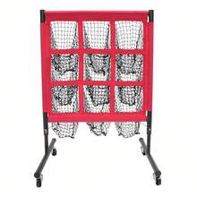 SanBouSi Professional Practical Training Net Baseball Training Net Adjustable Height - Red - View 9
