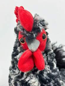 11.81 Inch/30cm Cute Realistic Plush Chicken Doll, Soft Lifelike Hen And Rooster Stuffed Animal, Realistic Farm Bird Plush Doll, Suitable For Children's Birthday Gift, Home Decor, Collection, Farm Theme Party Favor - Multicolor - View 7