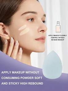 Bộ 15 miếng mút trang điểm màu hồng, thích hợp dùng cho kem nền, phấn phủ, che khuyết điểm và máy trang điểm. - Nhiều màu - Xem 5