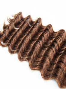 Y WIGS 深波浪鬆散人髮,波希米亞編髮髮束,#30 淺棕色,95-100g,18-20 英吋,100% Remy 人髮接髮,無瀏海,單股人髮編髮束,適用於日常、節日、度假、足球賽、運動 - S30 - 查看 10