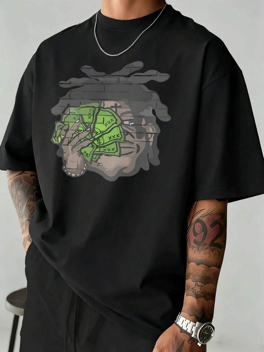 Men T-Shirts - Black - View 1