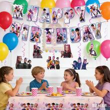 Hasbro Cartoon Theme Happy Birthday Banner, Anime Edge Hanging Swirl, Anime Edge Party Pennants, Anime Edge Party Tablecloth For Birthday Party Decoration - Multicolor - View 2