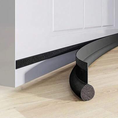 Gioăng bịt kín khe cửa dưới, tự dính, chống gió, chống bụi, chống côn trùng, cách âm, chống thấm khe cửa phòng ngủ, chất liệu giả da.